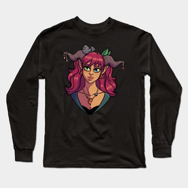 Forest Druid Long Sleeve T-Shirt by sushikittehh